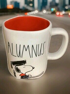 RAE DUNN: PEANUTS: SNOOPY: ALUMNUS: GRADUATION DAY: COFFEE MUG: BRAND NEW